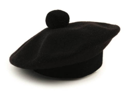 Robert Mackie Beret Tam Baskenmütze BLACK 2023
