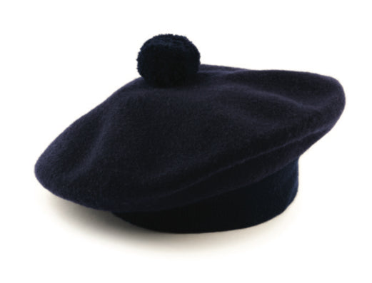 Robert Mackie Beret Tam Baskenmütze NAVY 2023