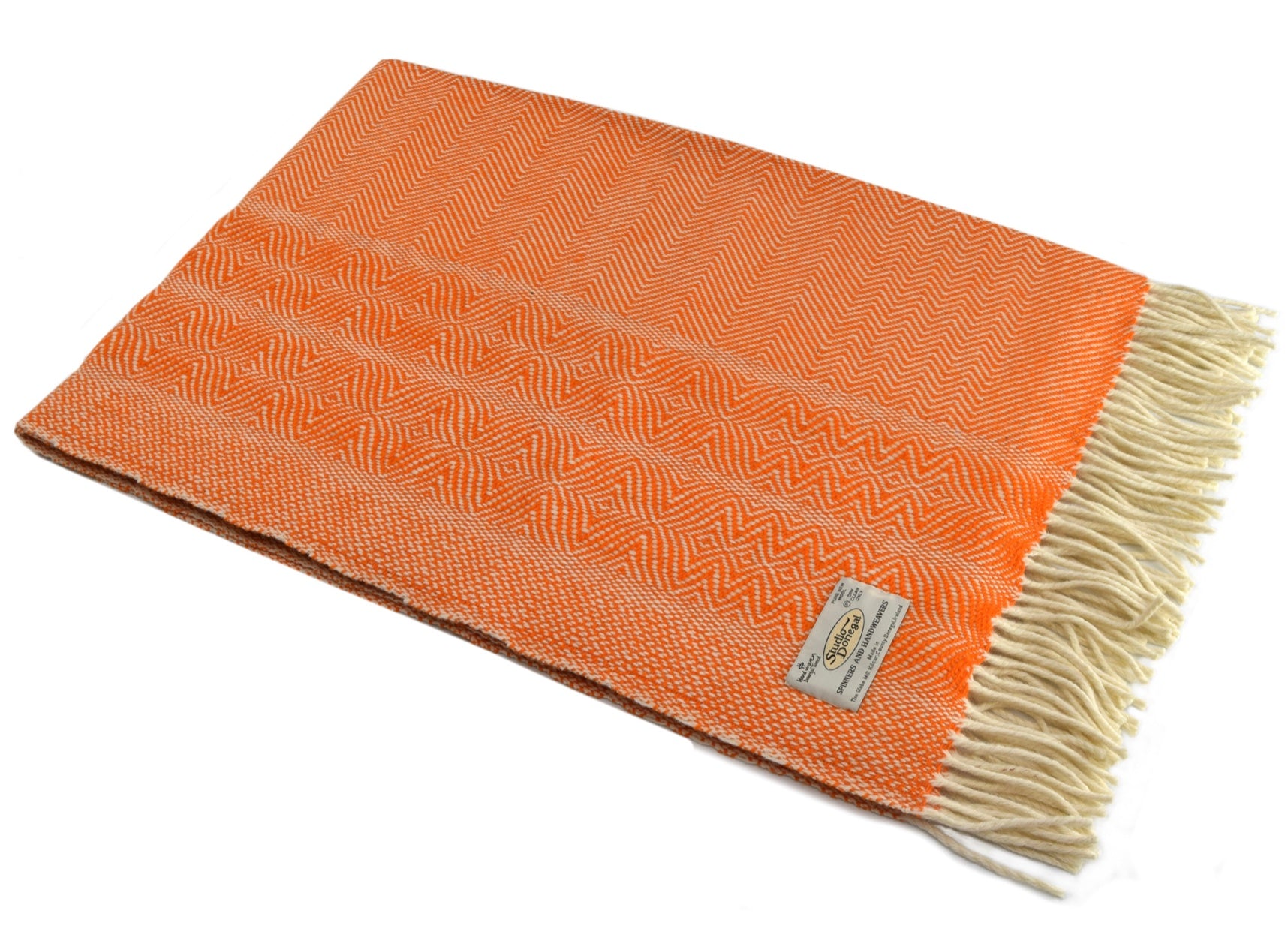 Studio Donegal GROßE Welliger Twill Decke Carrot