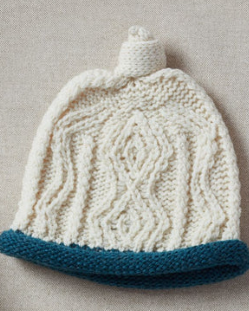 AWM B487 Baby Beanie Supersoft Merino Wool Cableknit Winterhat