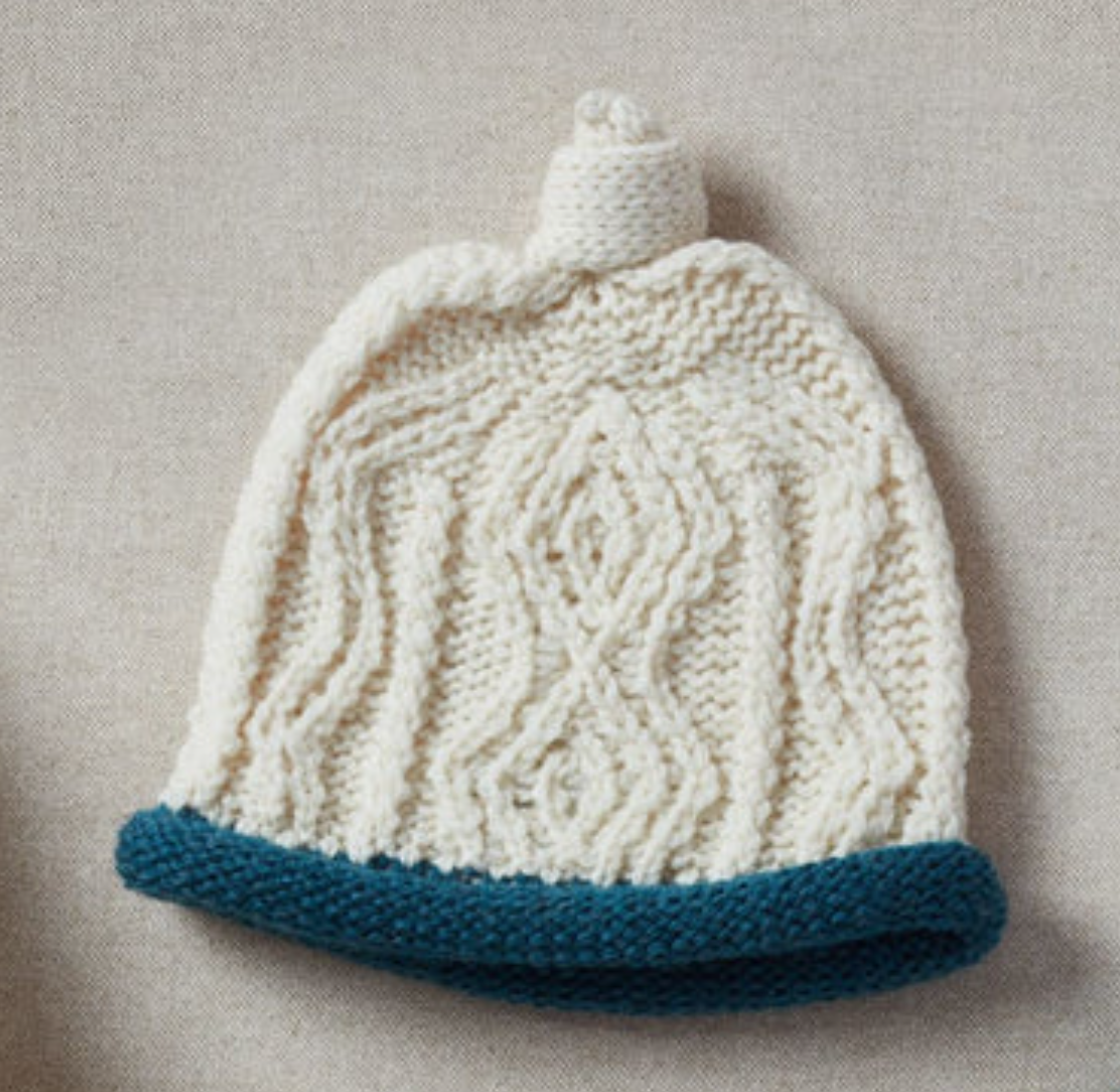 AWM B487 Baby Beanie Supersoft Merino Wool Cableknit Winterhat