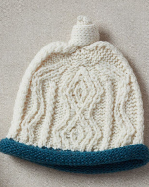 AWM B487 Baby Beanie Supersoft Merino Wool Cableknit Winterhat