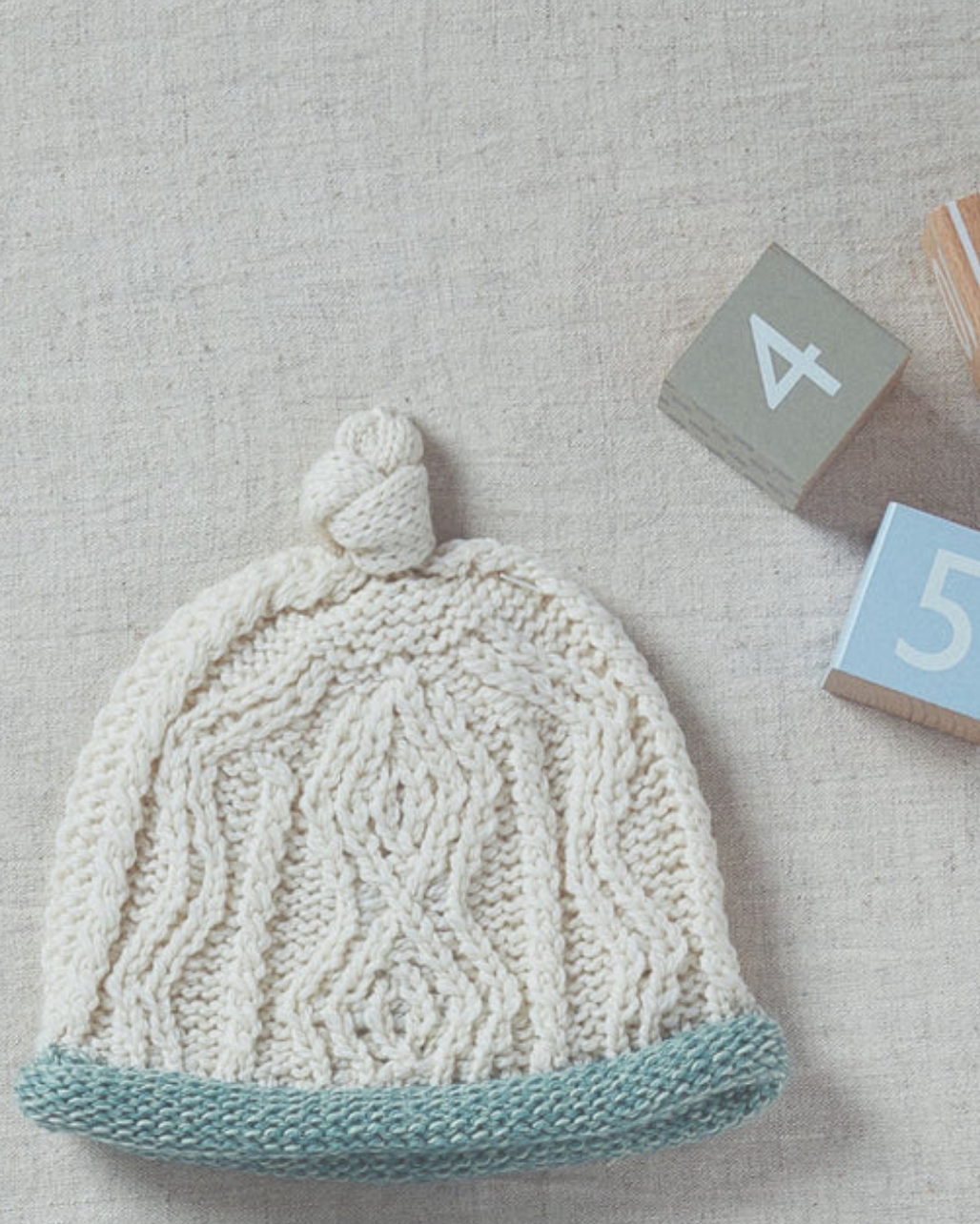 AWM B487 Baby Beanie Supersoft Merino Wool Cableknit Winterhat