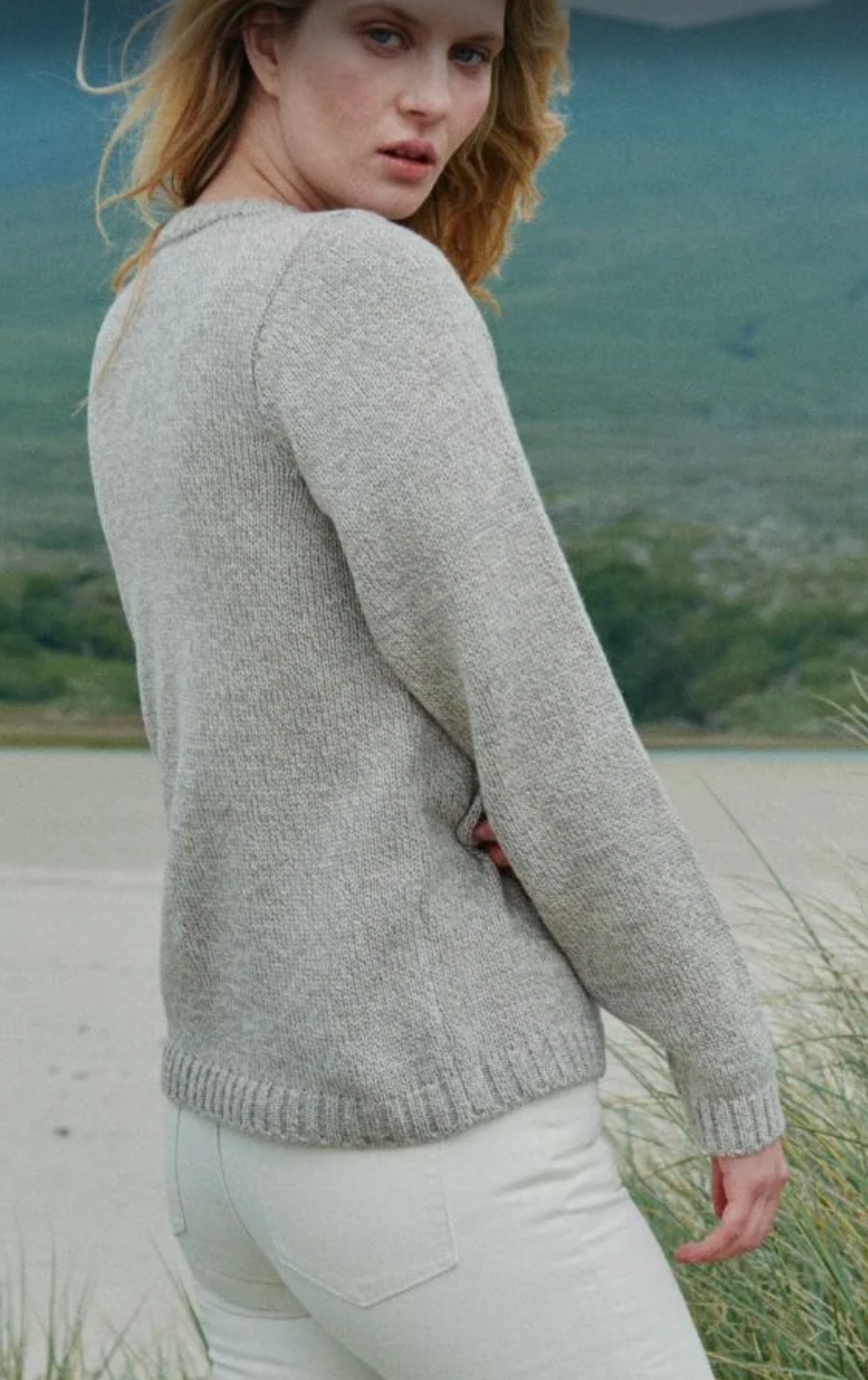 AWM B150 Supersoft Merino Wool Crewneck Sweater - Oat