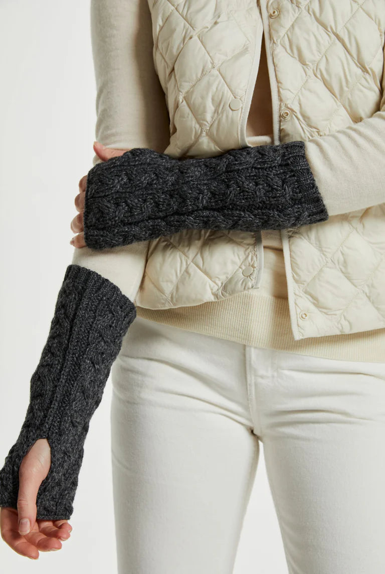 AWM B546 Long Fingerless Mitts or Arm Warmers