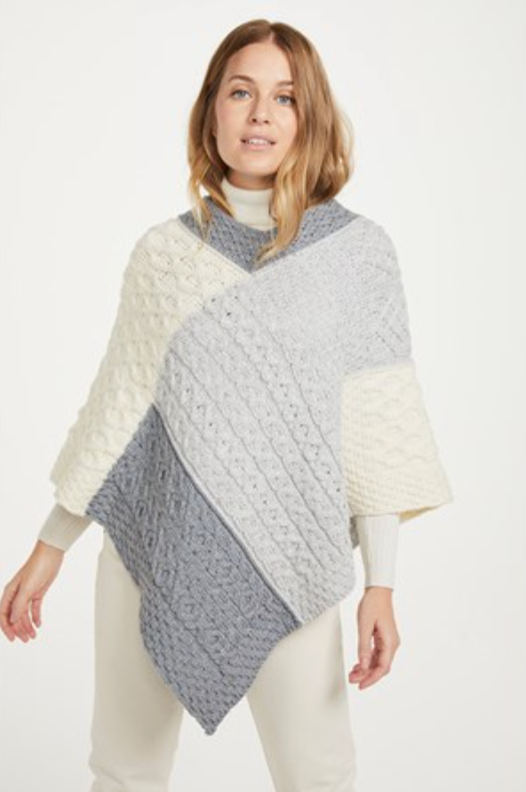 AWM B214 Patchwork Poncho