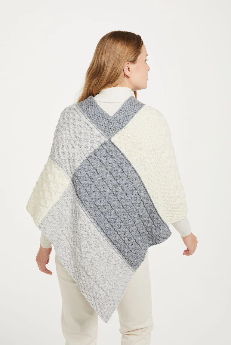 AWM B214 Patchwork Poncho