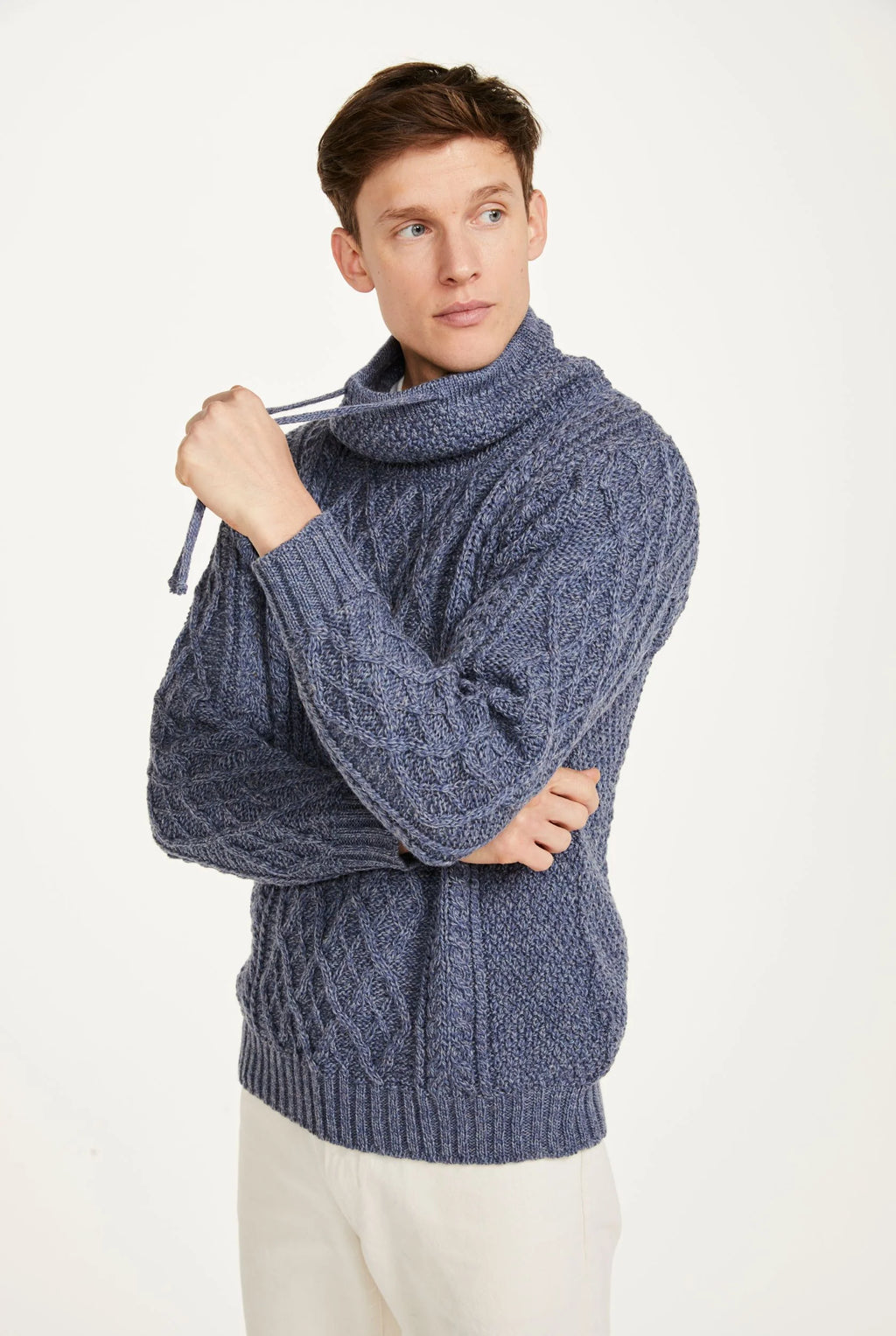 AWM Sweater with Drawcords Denim Marl B558 2024