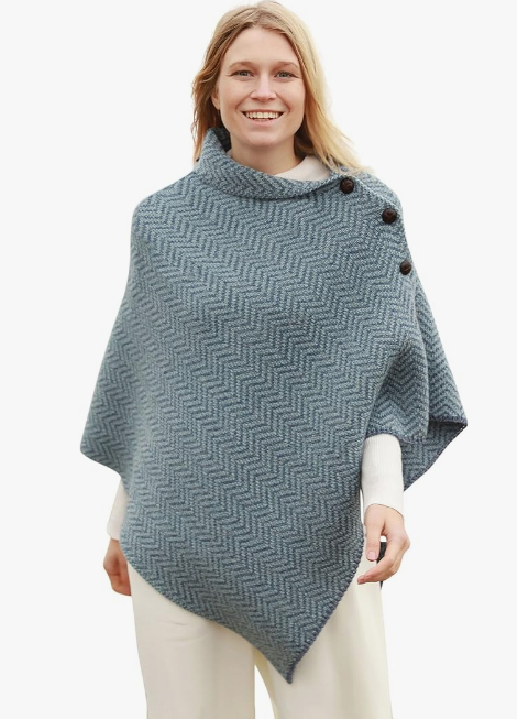 AWM Herringbone Poncho B814 2024