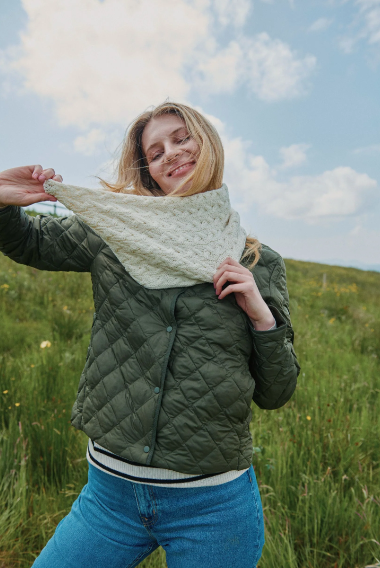 AWM B859 Infinity Cable Scarf Supersoft Merino Wool Snood