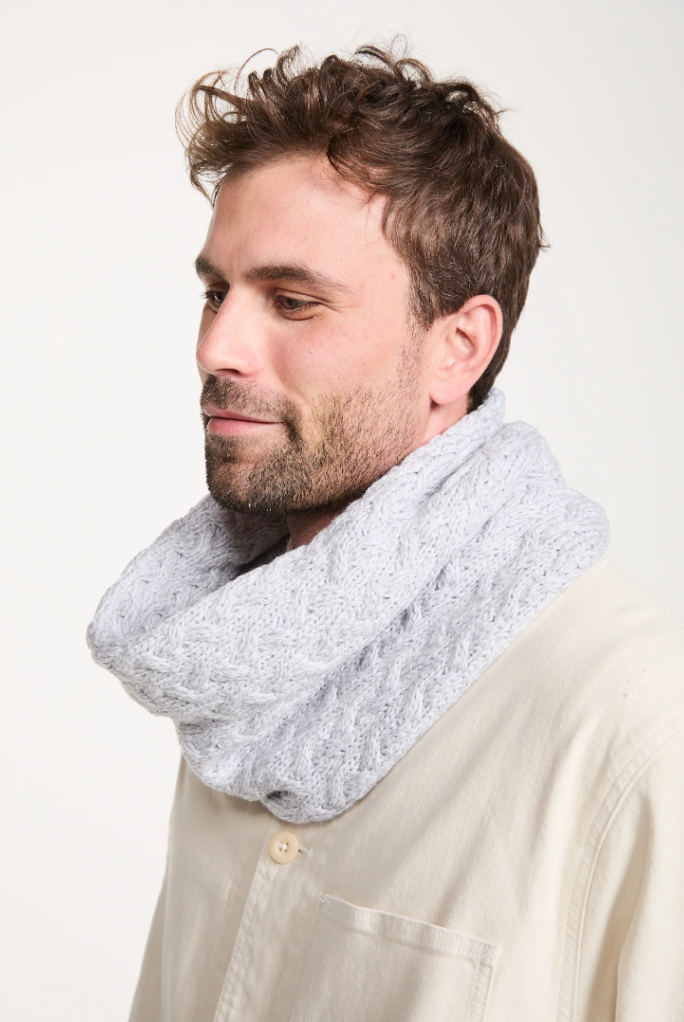 AWM B859 Infinity Cable Scarf Supersoft Merino Wool Snood