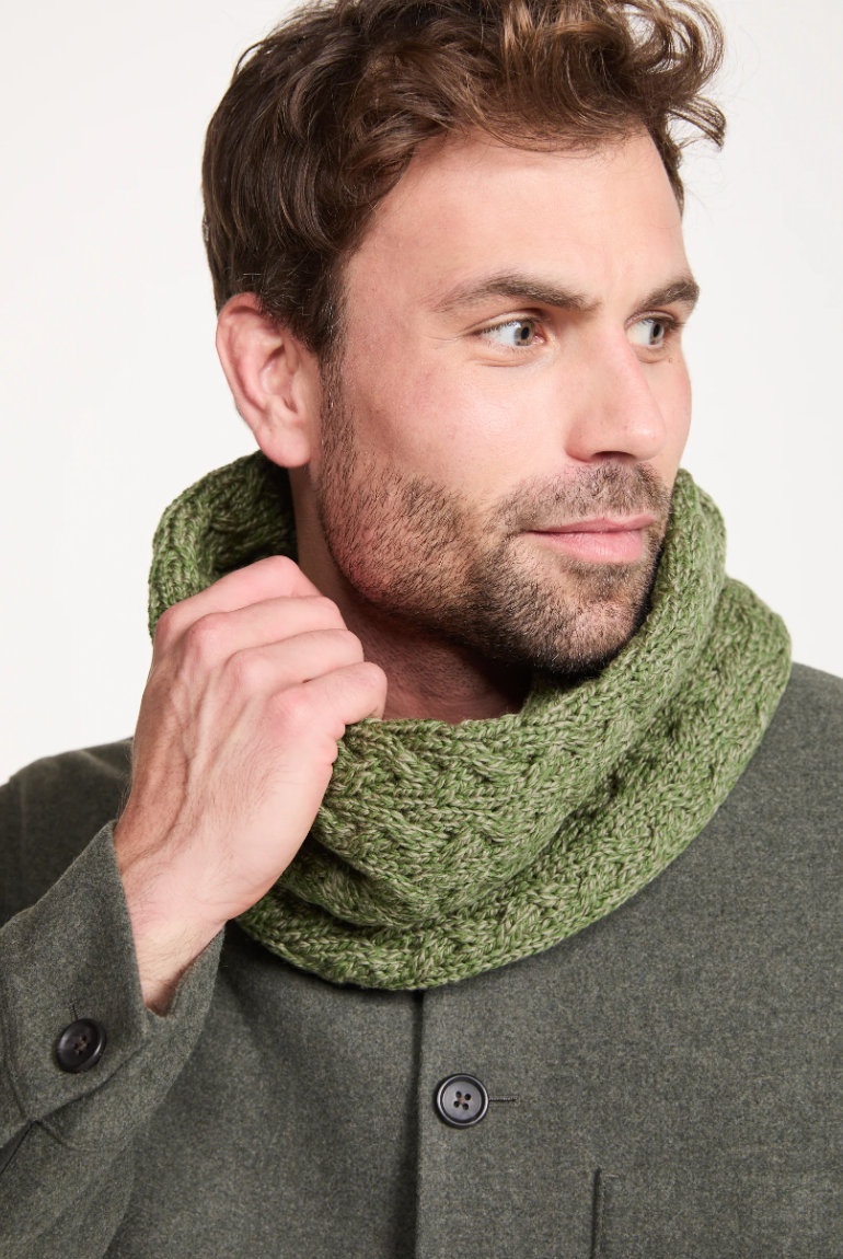AWM B859 Infinity Cable Scarf Supersoft Merino Wool Snood