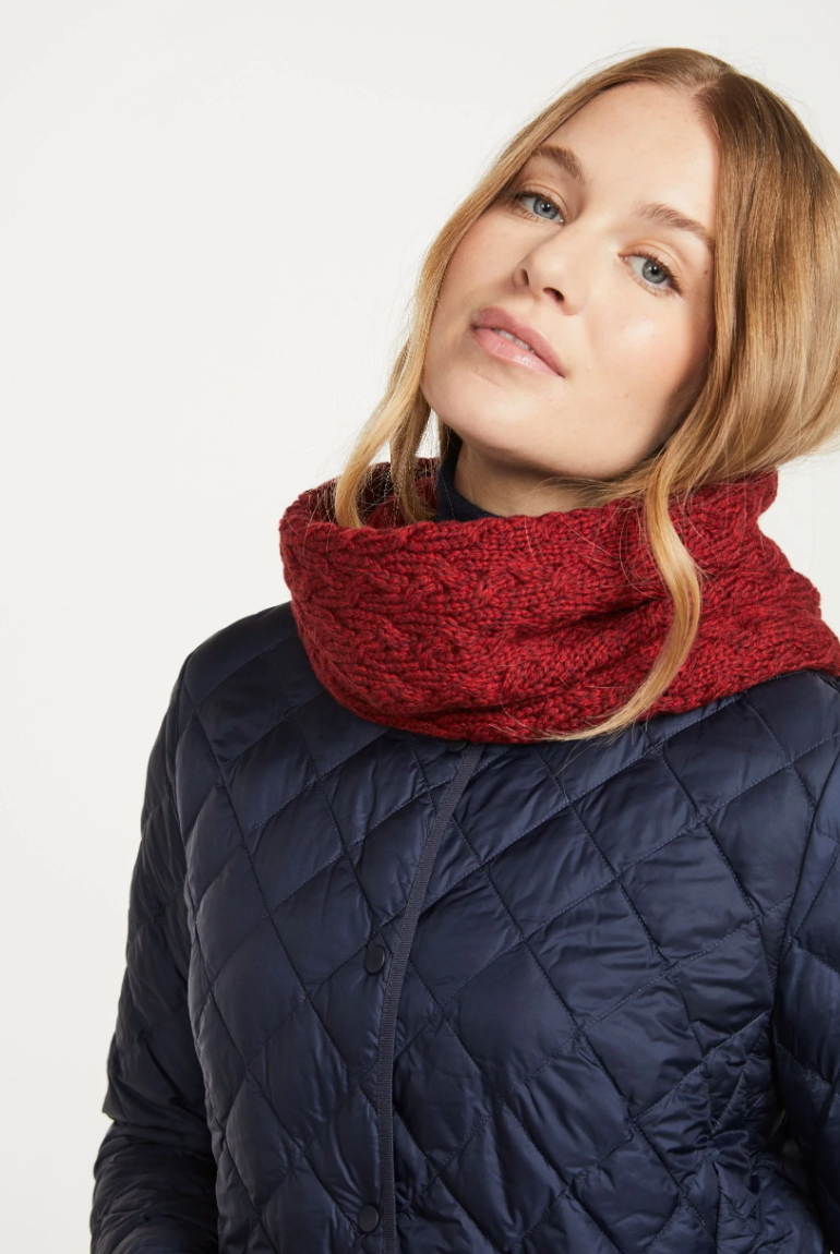 AWM B859 Infinity Cable Scarf Supersoft Merino Wool Snood