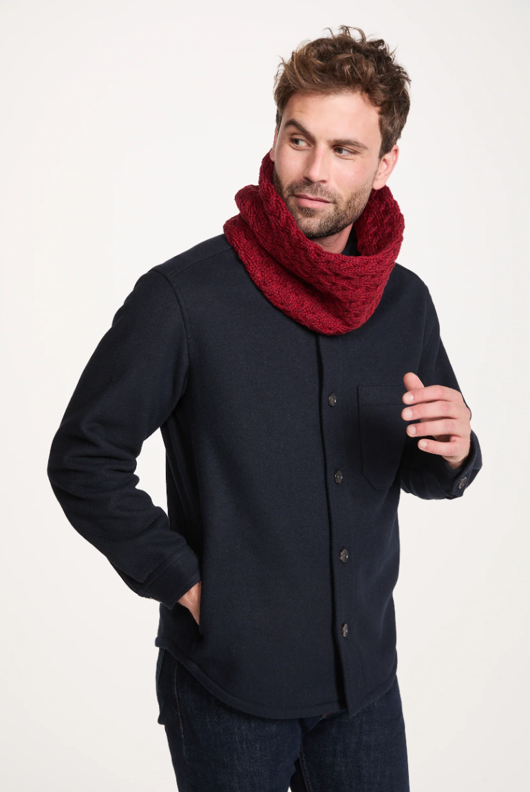 AWM B859 Infinity Cable Scarf Supersoft Merino Wool Snood