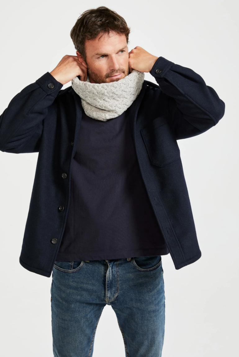 AWM B859 Infinity Cable Scarf Supersoft Merino Wool Snood
