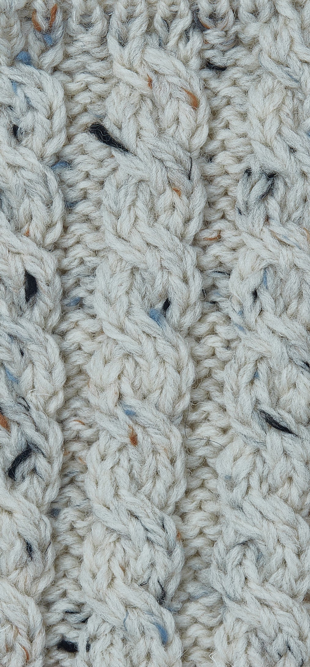 AWM B558 Unisex Drawstring Sweater Natural Donegal