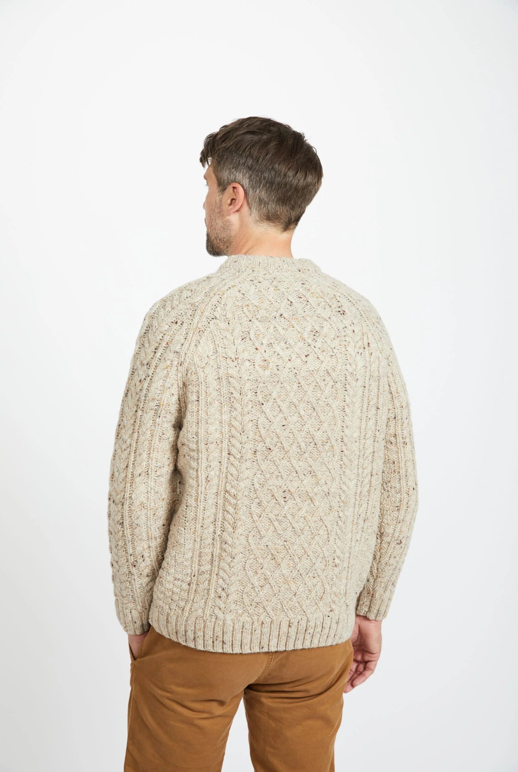 AWM Men's Crew Neck Herrenpullover Oat R836