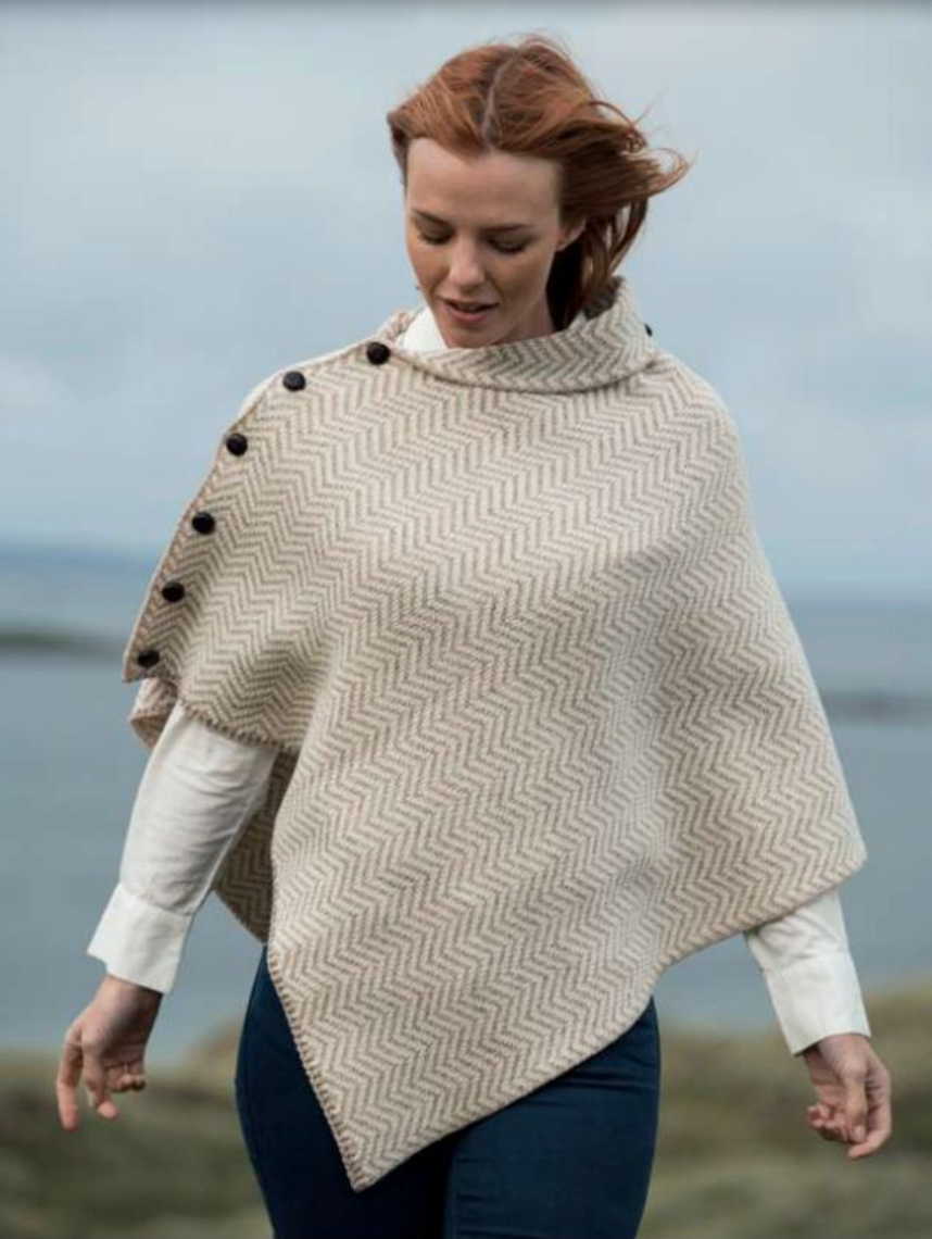 AWM Herringbone Poncho B814 2024
