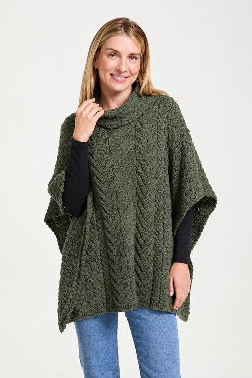 AWM Poncho Cowl Neck Umhang B694