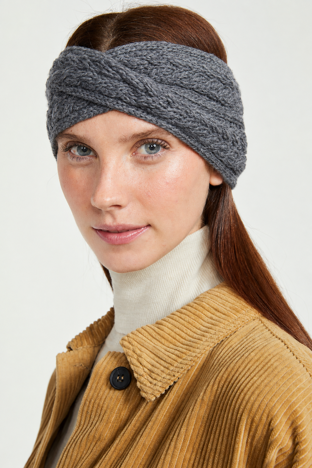 AWM B538 Aran Cable Knit Headband