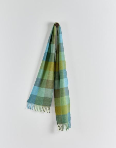 Avoca Scarf Green Fields Block Check Schal
