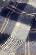 Lochcarron Tartan Scarf Bannockbane Grey