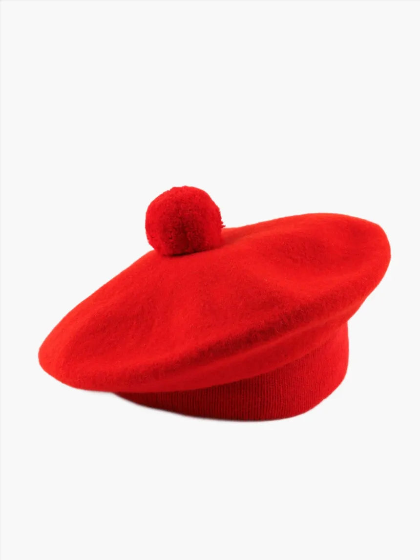 Robert Mackie Beret Tam RED