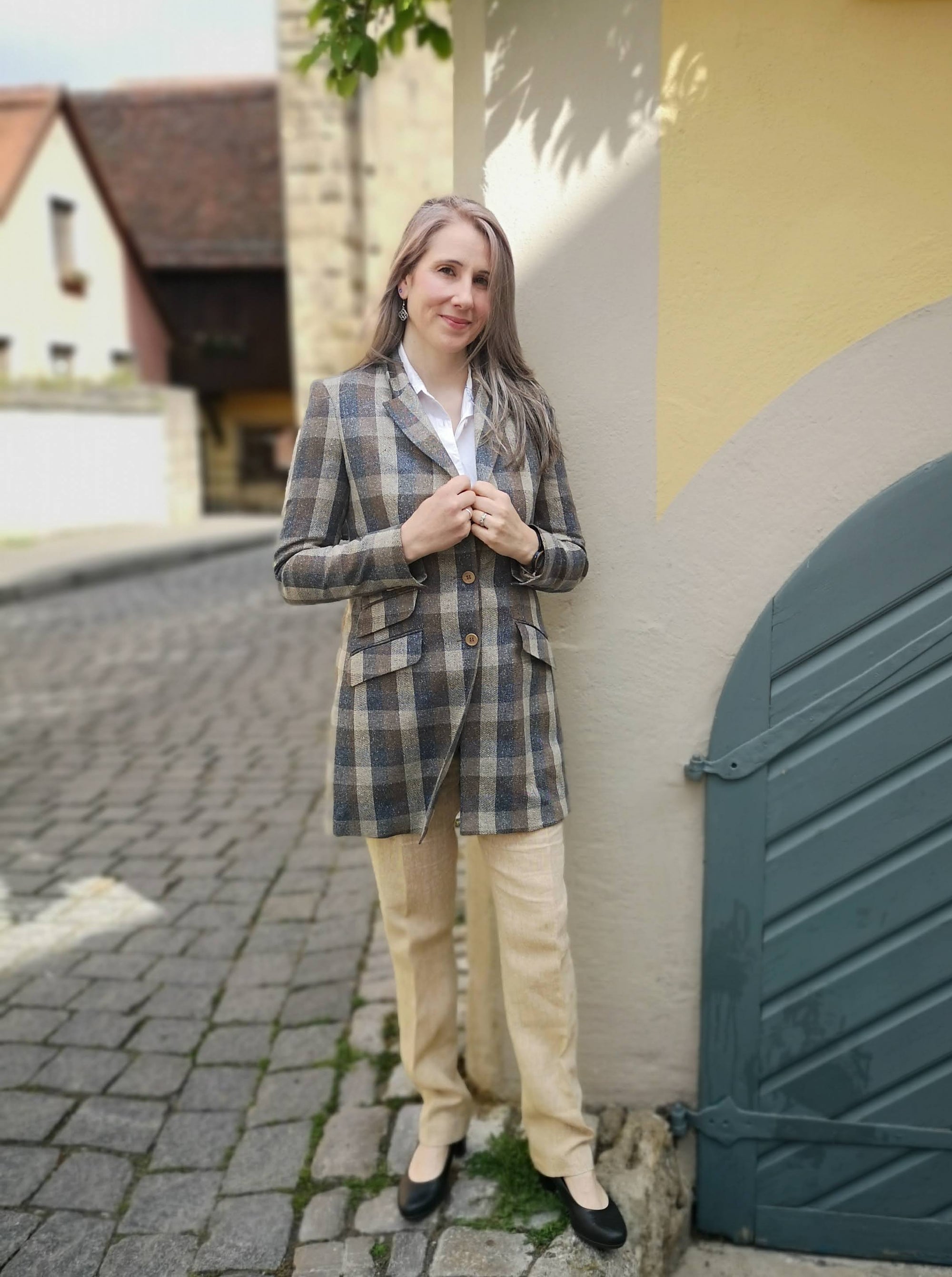 British House Women's Jacket Caro Silk & Cotton Blend