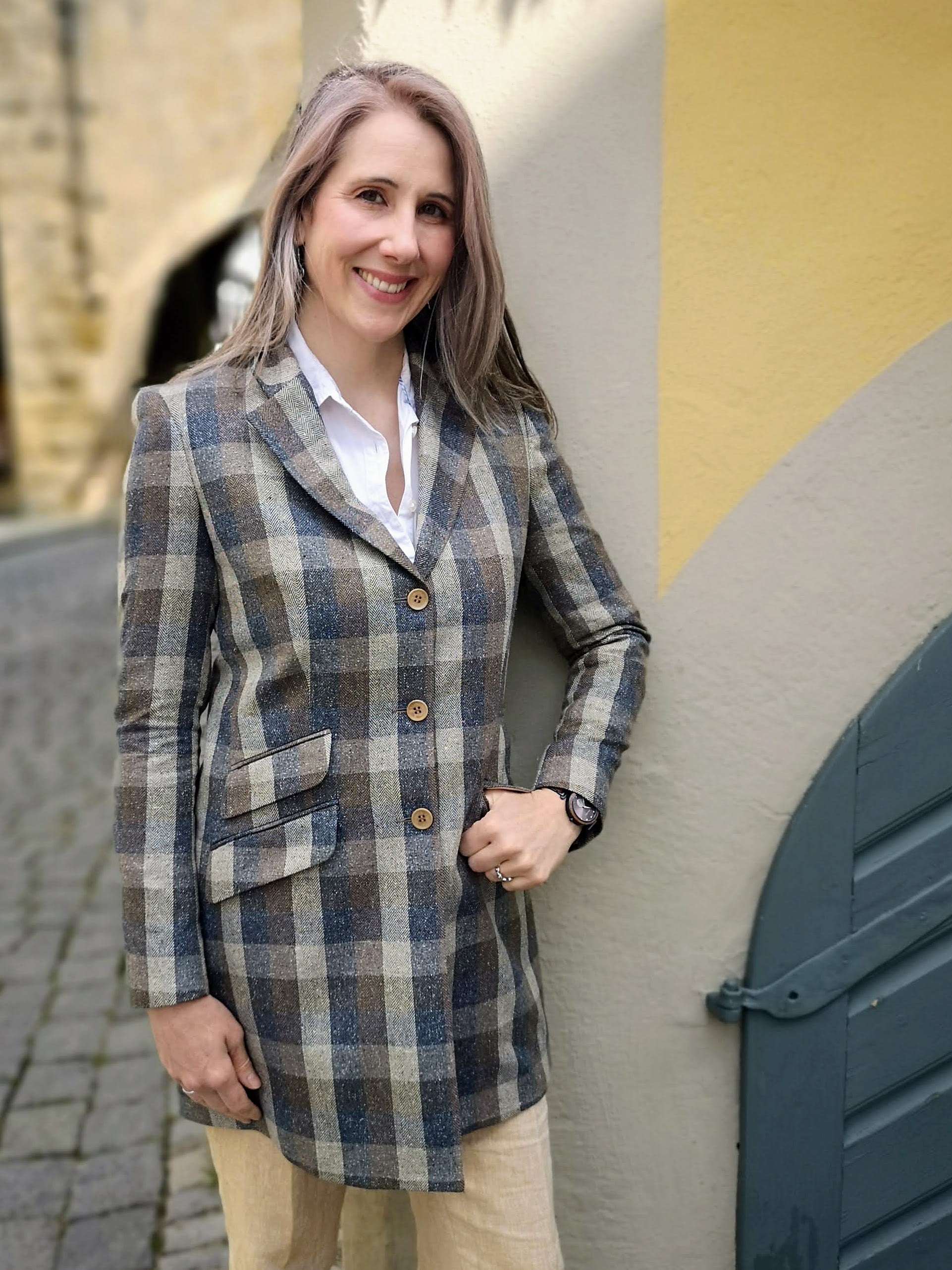 British House Women's Jacket Caro Silk & Cotton Blend