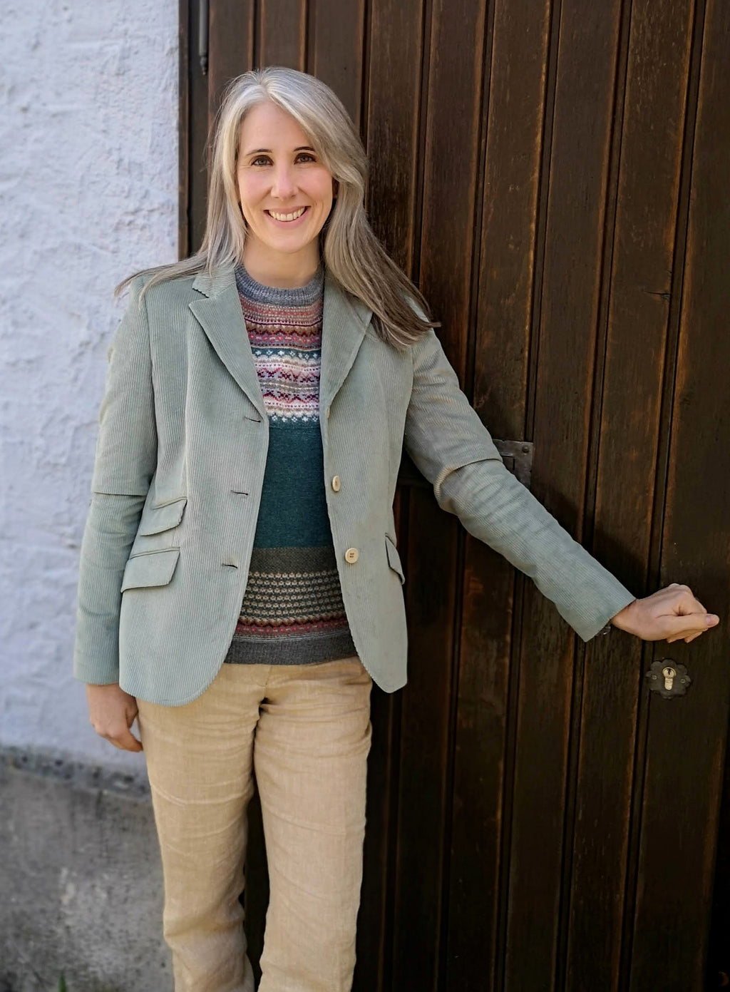 British House Women's Jacket Jane Mint Corduroy Minzgrün Cordjacke Damen 2023