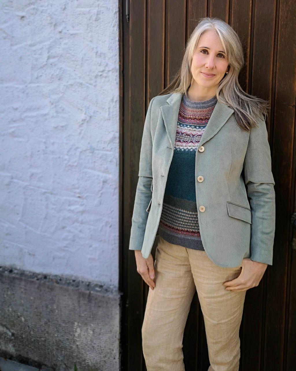 British House Women's Jacket Jane Mint Corduroy Minzgrün Cordjacke Damen 2023