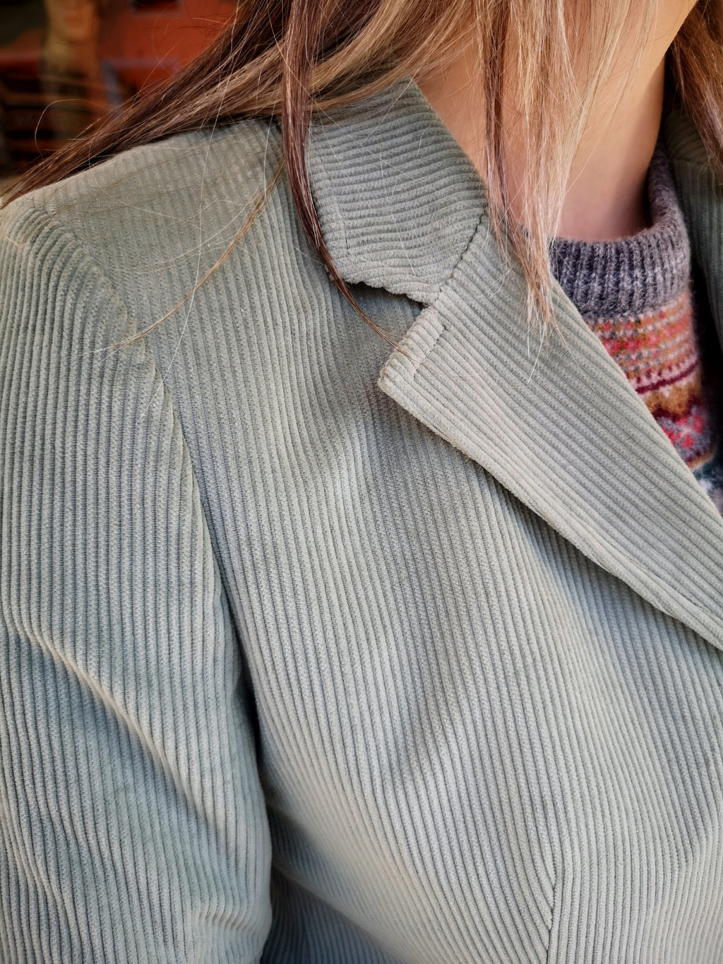 British House Women's Jacket Jane Mint Corduroy Minzgrün Cordjacke Damen 2023
