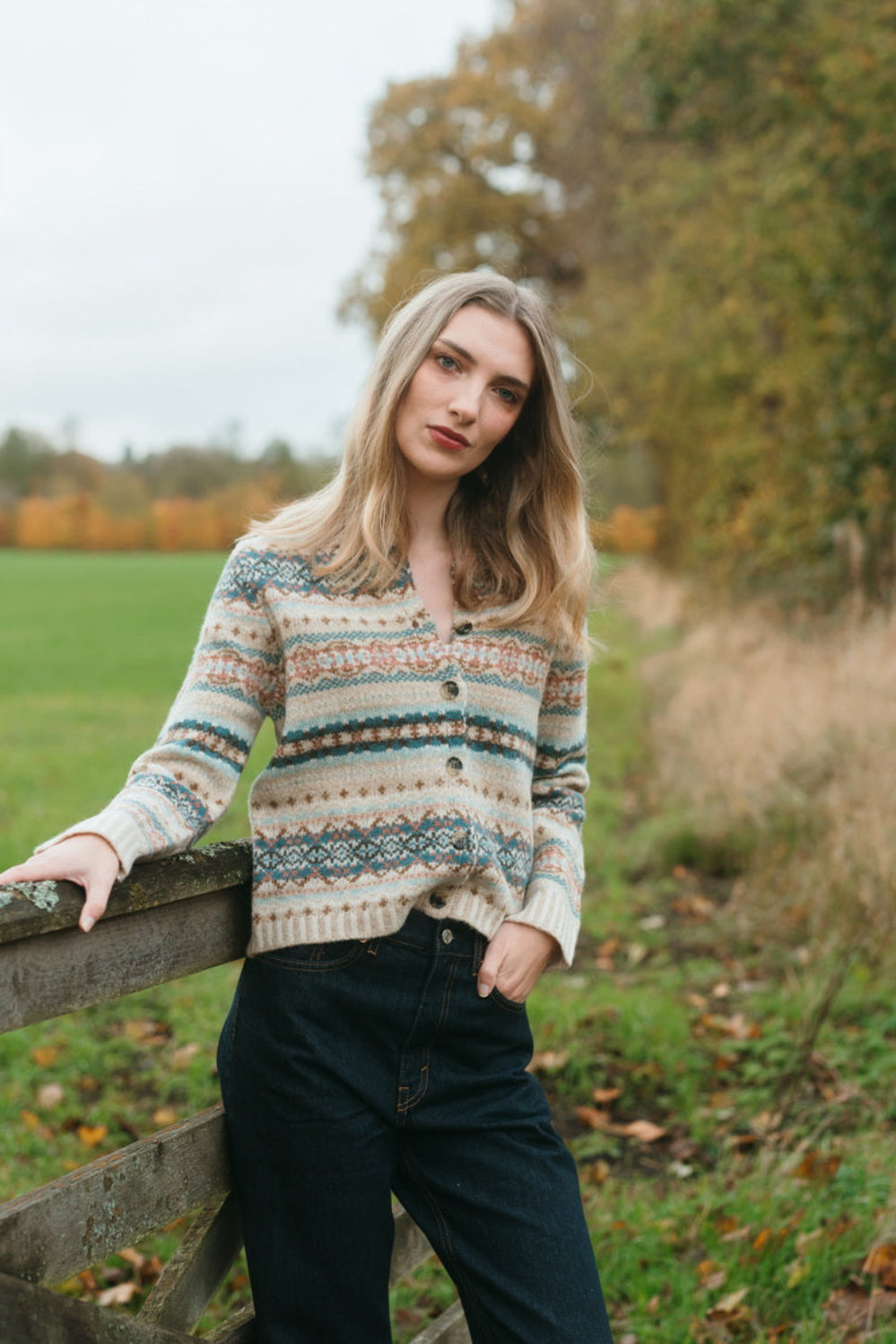Eribé Westray Cardigan Roslyn Fairisle
