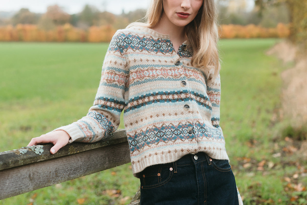 Eribé Westray Cardigan Roslyn Fairisle