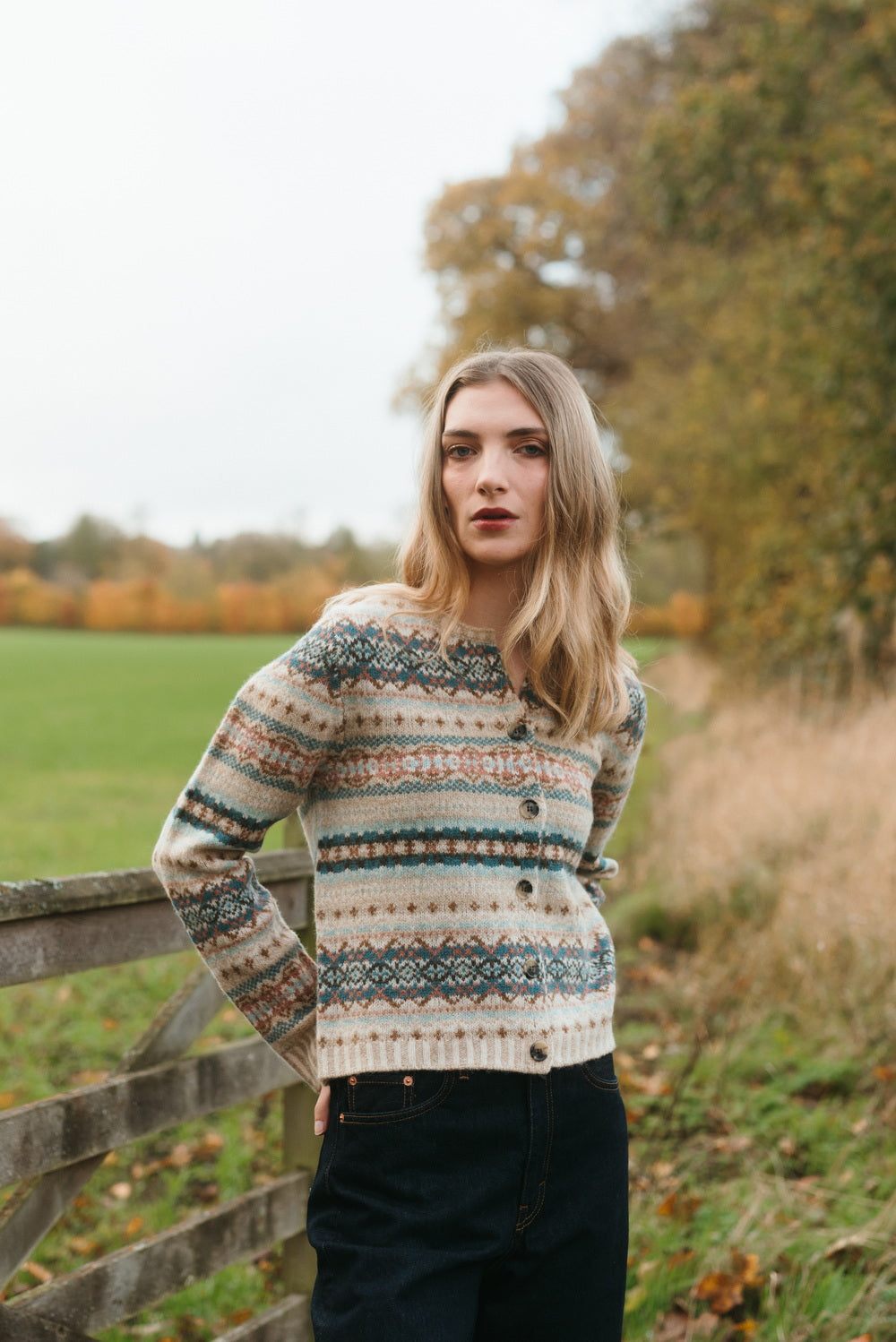 Eribé Westray Cardigan Roslyn Fairisle