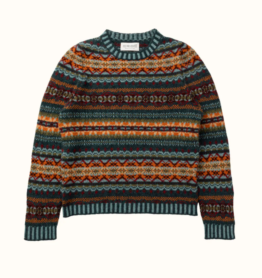 Eribé Women's Pullover Kinross Sweater Prelude Fair Isle