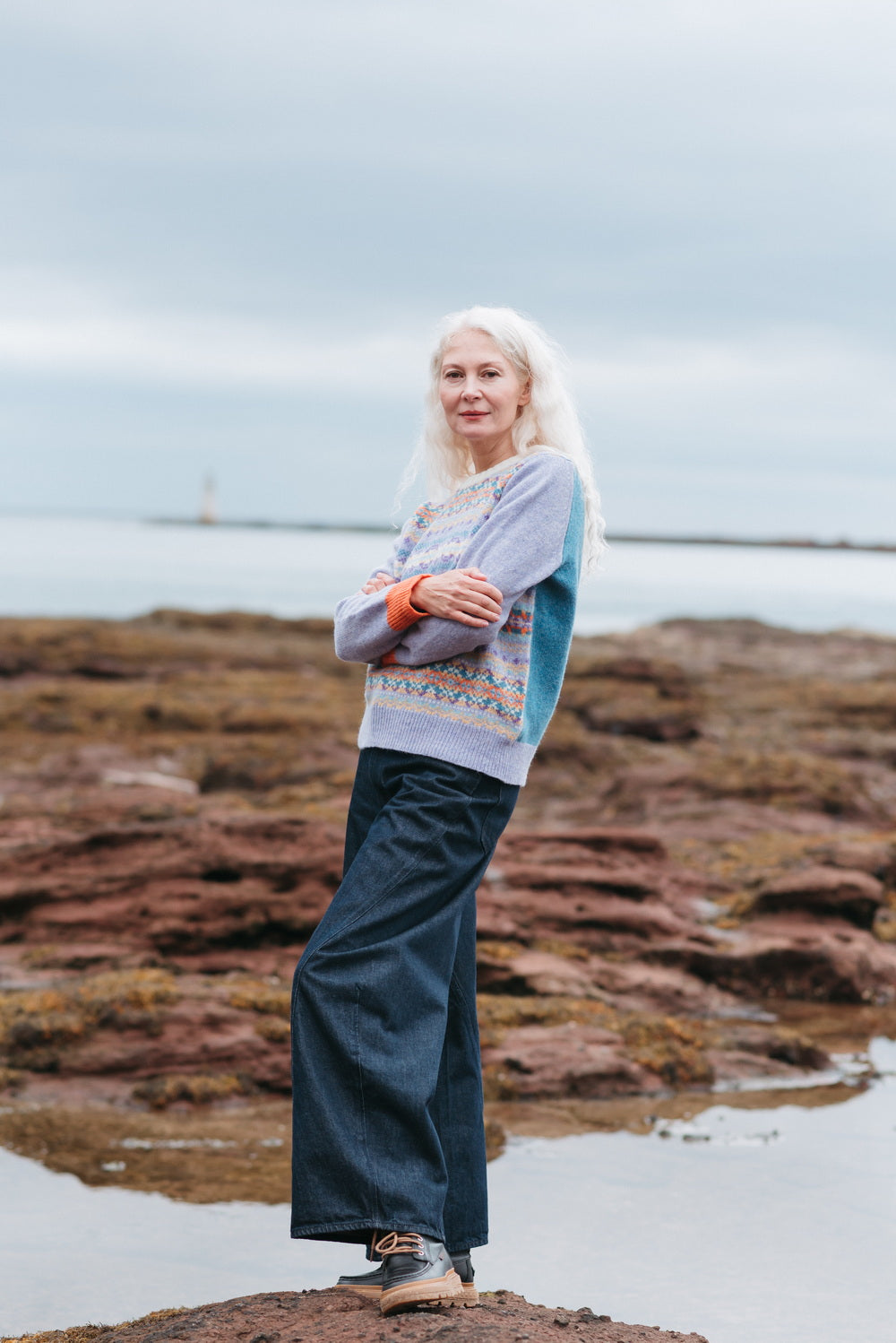Eribé Westray Block Sweater Balmoral Fair Isle