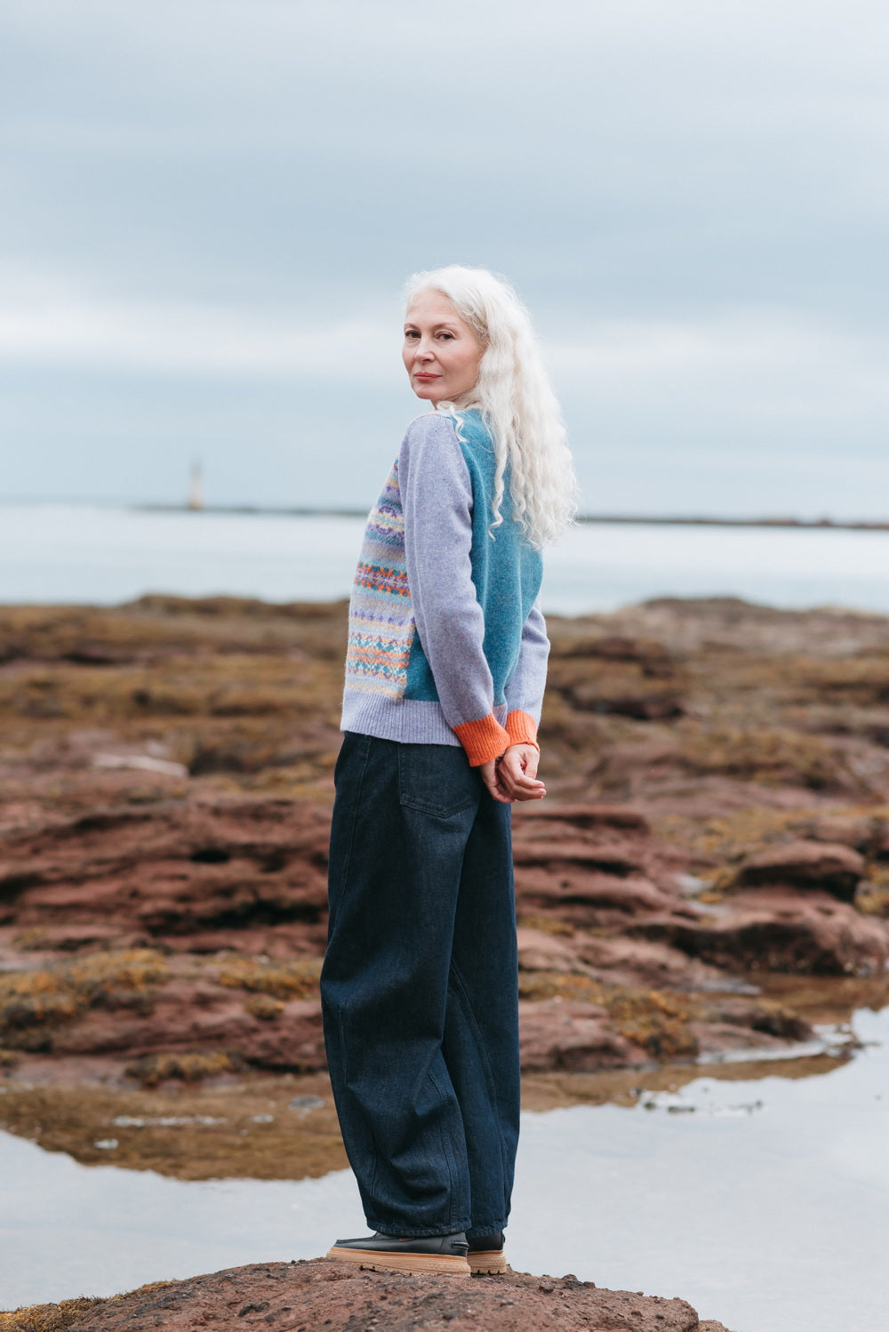 Eribé Westray Block Sweater Balmoral Fair Isle