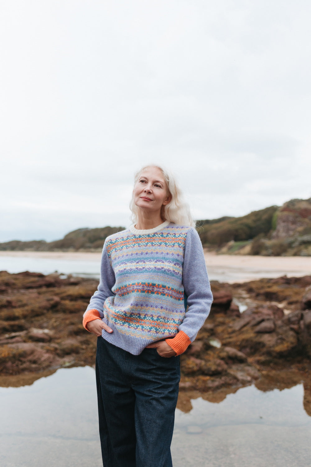 Eribé Westray Block Sweater Balmoral Fair Isle