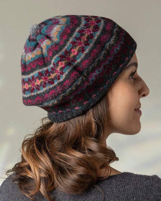 Eribé Alloa Beret Fair Isle Baskenmütze