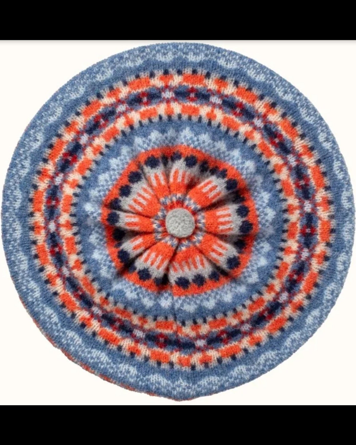 Eribé Alloa Beret Fair Isle Baskenmütze