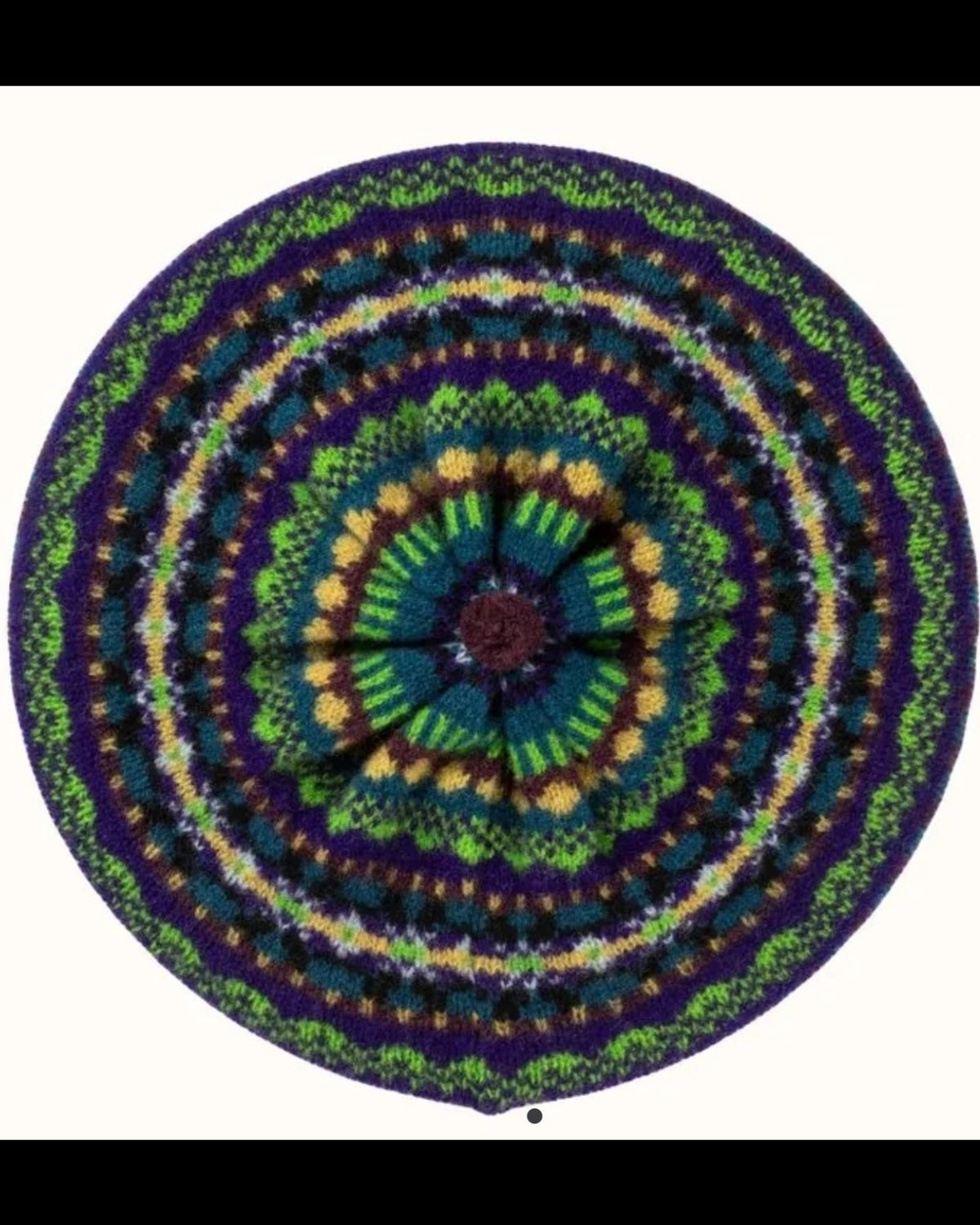 Eribé Alloa Beret Fair Isle Baskenmütze
