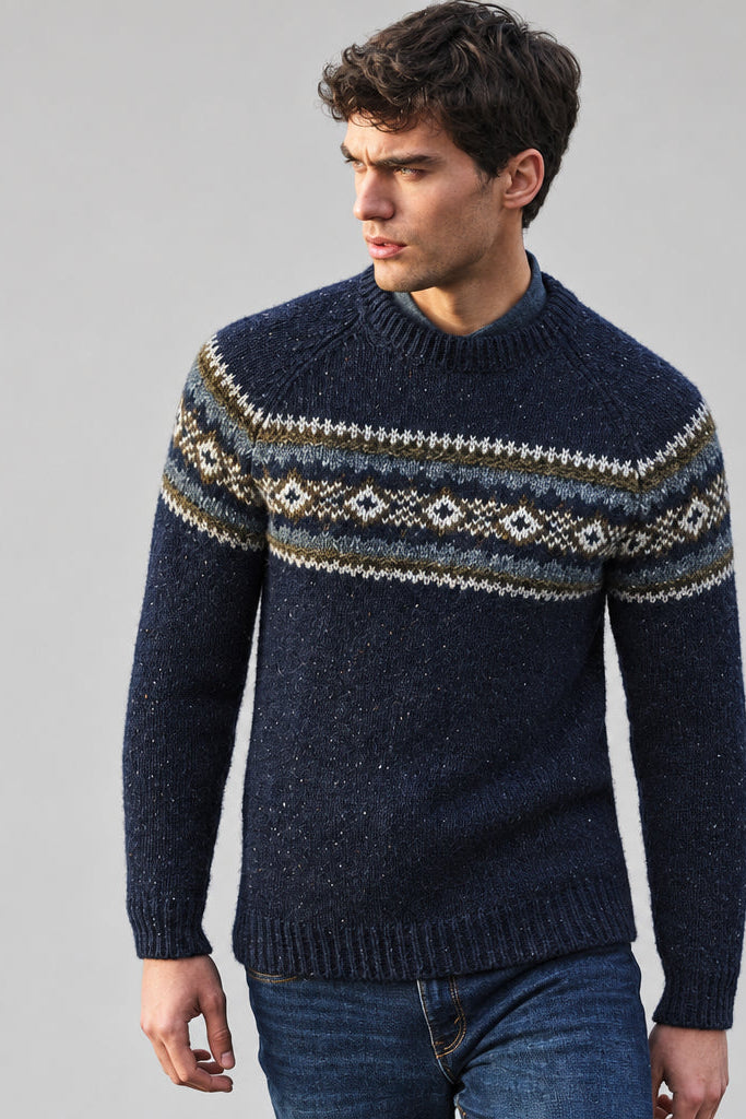 Fisherman FL909M Fair Isle Pullover