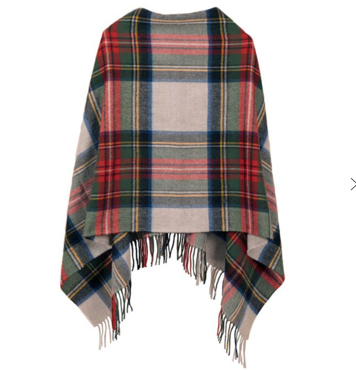 Lochcarron Tartan Poncho Silver Dress Stewart