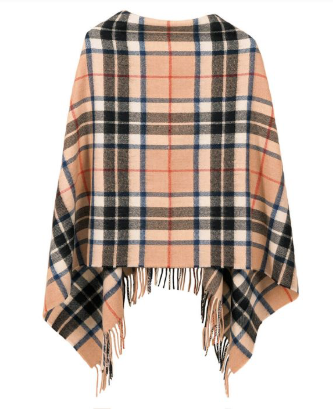Lochcarron Tartan Poncho Thomson Camel