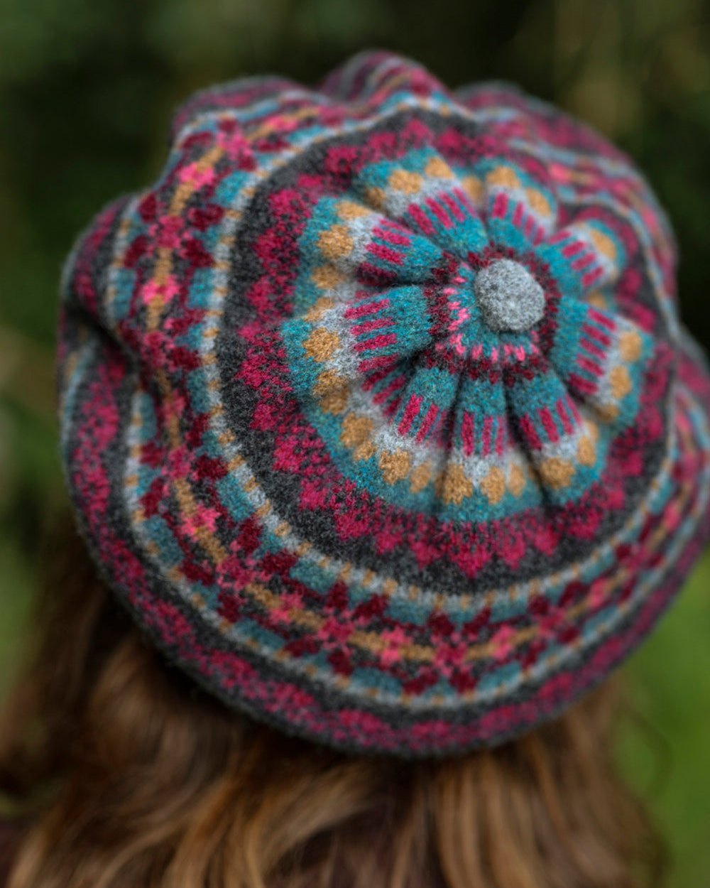 Eribé Alloa Beret Fair Isle Baskenmütze