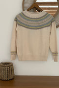 Harley L5027 Ladies Pullover Chalk Fair Isle Damenpullover