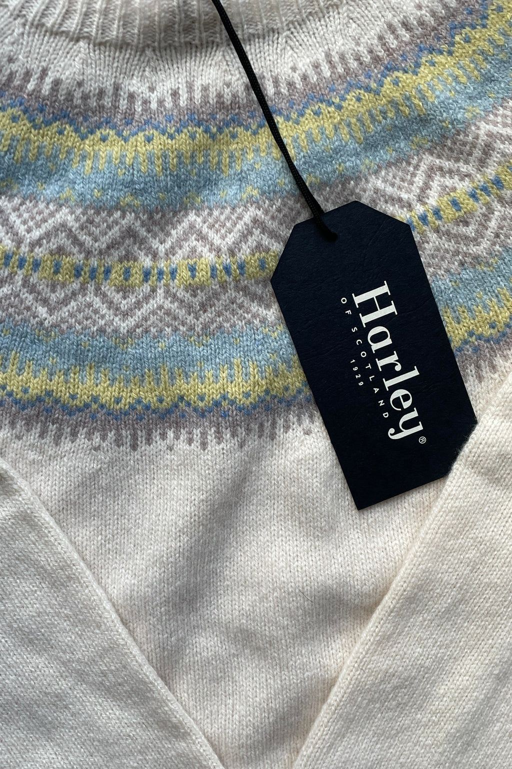 Harley L5027 Ladies Pullover Chalk Fair Isle Damenpullover