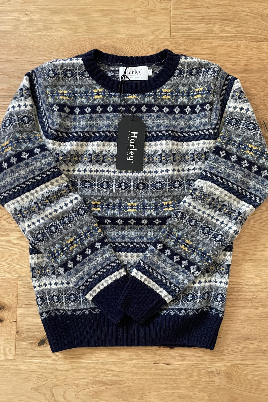 Harley M3574 Men's All Over Fair Isle Pullover