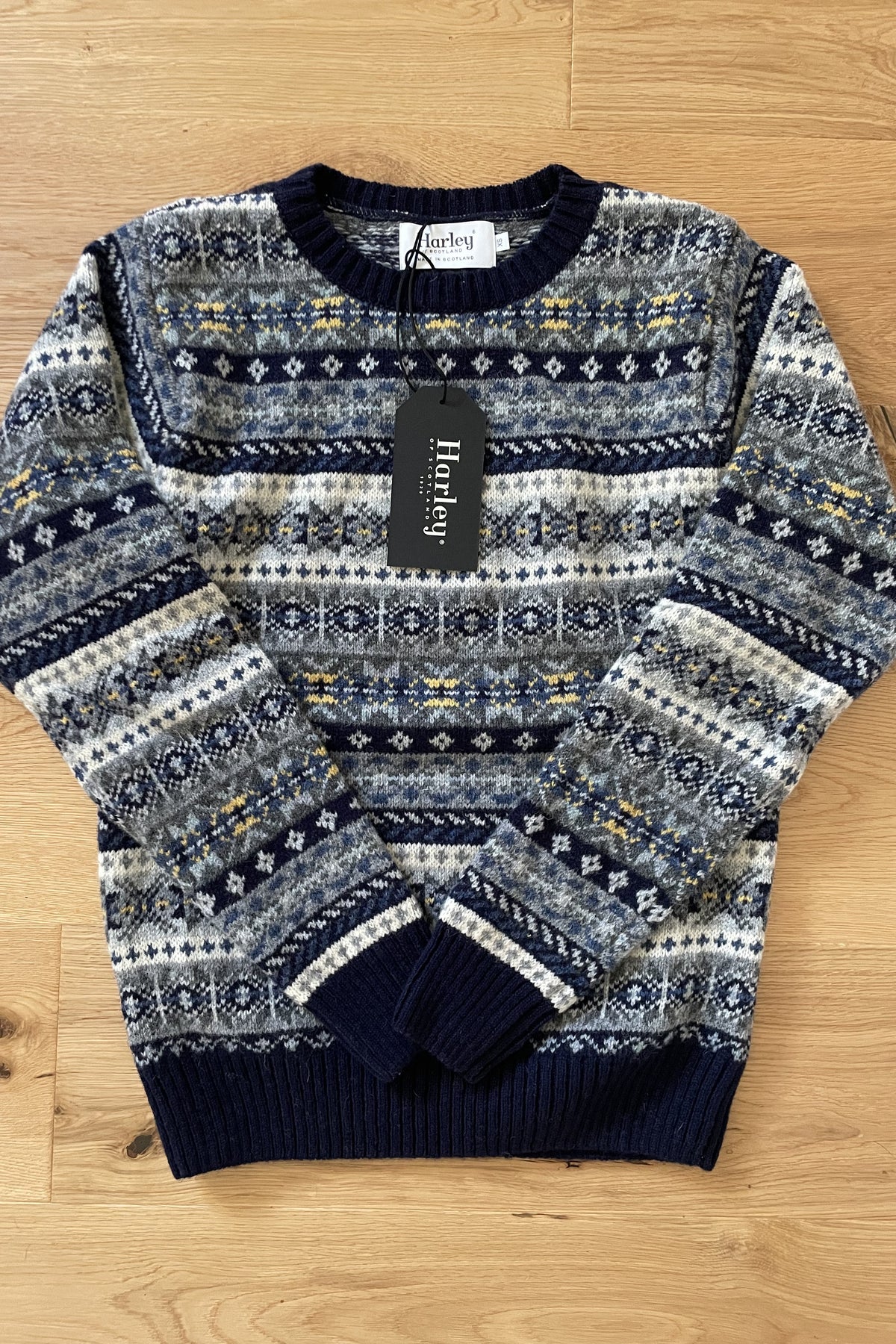Harley M3574 Men's All Over Fair Isle Pullover